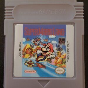 Nintendo Super Mario Land Game Boy Cartridge – Gray Label Art